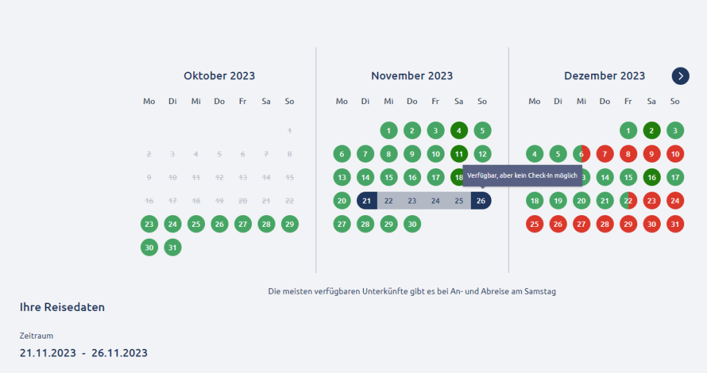 projekthighlight buchungskalender